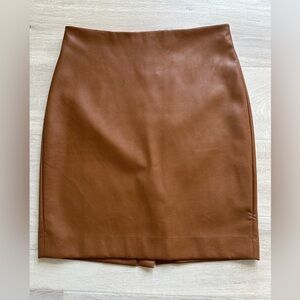 J crew women’s faux leather a-line skirt